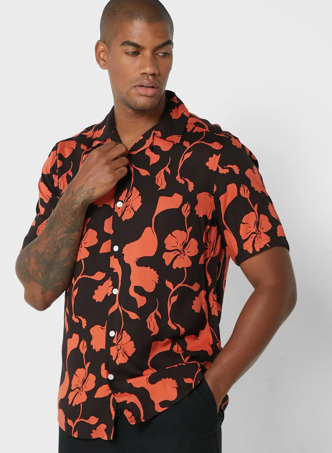 Only & Sons Casual Printed Regular Fit Shirt