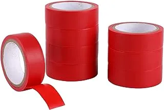 Lawazim Tape 8 Piece Industrial & Scientific Adhesives Sealants Lubricants Duct Tape DIY tools Red 1.7cmx5y, K10100