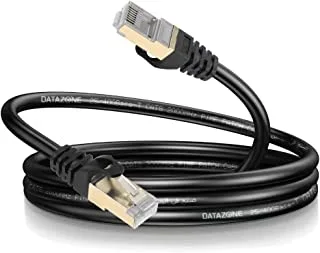 Datazone Cat8 Ethernet Cable,5M Heavy Duty High-Speed 26AWG Cat8 LAN Network Cable 40Gbps, 2000Mhz with Gold Plated RJ45 Connector, for Gaming and all LAN usage