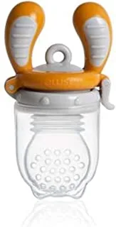 Kidsme Silicone Food Feeder Max, for baby boy/girl, from 6 months and above (Size:L) - Amber