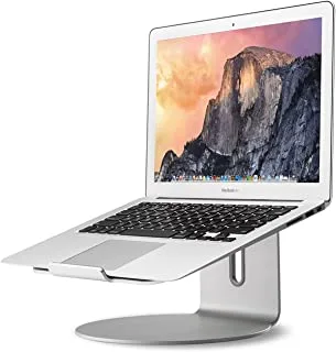UPERGO AP-2S Aluminum Alloy Laptop Stand/Holder With Adjustable Height And 360° Base Rotation For upto 17