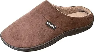 isotoner Men's Microsuede Devin Slip On Slipper with with Cooling Memory Foam for Indoor/Outdoor Comfort