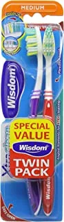 Wisdom Xtra Clean Tooth Brush 2-Pieces, Medium
