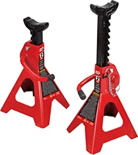 Torin Big Red Steel Jack Stands: Double Locking, 2 Ton (4,000 lb) Capacity, 1 Pair