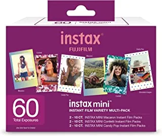 فوجي فيلم Instax Mini Variety Film حزمة قيمة 60 عدد