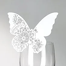 Talking Tables Modern Romance Butterfly Place Cards, White, 10-Pack