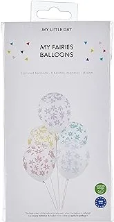 My Little Day Fairies Tattooed Balloons 5-Pieces, 30 cm Size