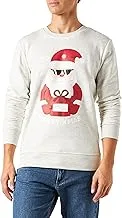 جاك آند جونز للرجال Jortoon Sweat Crew Neck Xmas سويت شيرت