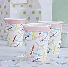 Ginger Ray Pick and Mix Sprinkles Paper Party Cup, 9 oz Capacity