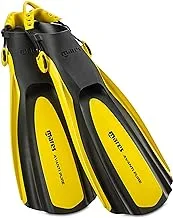 Mares Italian Design Avanti Pure Open Heel Fins With Bungee Straps, YELLOW - LARGE/X-LARGE