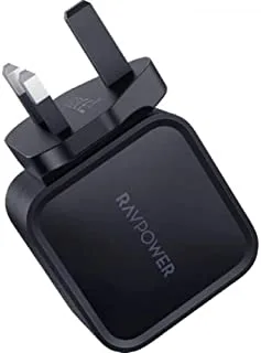 RAVPower RP-PC152 PD Pioneer 40W Wall Charger Black UK, USB