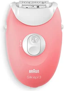 Braun Silk epil SE 3176 Soft Perfection, Basic Hair Removal Epilator with Massaging Rollers Head Grocery Pack