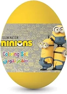 Minion Dough Egg Shape 3 Color Non-Toxic Clay Craft Dough Set Modelling | Kids Creative Toy Playset Birthday Gift, 125G