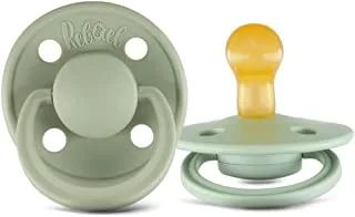 Rebael Mono Natural Rubber Round Pacifier Size 1 - Baby 0-6M (1-pack) - Laurel