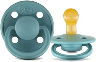 Rebael Mono Natural Rubber Round Pacifier Size 1 - Baby 0-6M (1-pack) - Powder