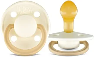 Rebael Fashion Natural Rubber Round Pacifier Size 2 - Baby 6M+ (1-pack) - Frosty Pearly Lion