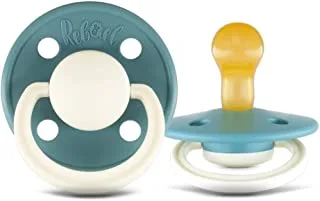 Rebael Fashion لهاية دائرية مطاطية طبيعية مقاس 1 - Baby 0-6M (عبوة واحدة) - Rainy Pearly Mouse