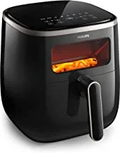 PHILIPS XL Airfryer - 1700W - 1KG/5.6L - See-through Window - 14-in-1 cooking functions - Black - HD9257/81