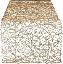 DII Woven Paper Decorative Table Runner for Holidays, Parties, and Everyday Décor (14x72