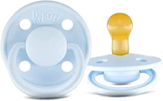 Rebael Mono Natural Rubber Round Pacifier Size 1 - Baby 0-6M (1-pack) - Tiny Sky