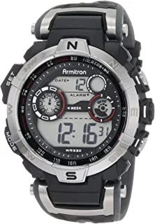 Armitron Sport Men's 408231RDGY Digital Watch, Gray, NO SIZE, Chronograph,Digital,Quartz Movement