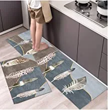 Kitchen Mat [2 PCS] super Absorbent Mats Anti-Fatigue Floor Mat, Non-Skid Kitchen Mats and Rugs, Comfort Kitchen Rugs, Standing Mat for Kitchen, Floor,Office, Sink(120 * 40) cm-(40 * 60)