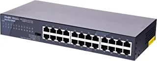 Rouijie Networks RG-ES124GD 24-Port 10/100/1000Mbps Steel Case Unmanaged Desktop Switch