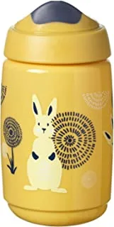 زجاجة شرب كوب تدريب Sippee للأطفال الصغار من Tommee Tippee ، مانعة للتسرب 390 مل ، 12 شهر + ، أصفر