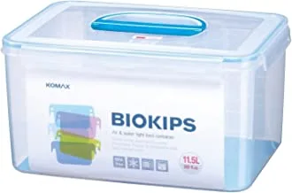 Komax Biokips Rectangular Food Storage Container with Lid, 11.5 Liter Capacity