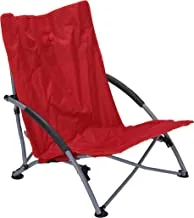 كرسي تخييم قابل للطي - أحمر
