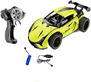 R/C CAR 1:16 Rechargable Car 2.4GHZ Full Function-Yellow (Battery not Included)10-2001123Y