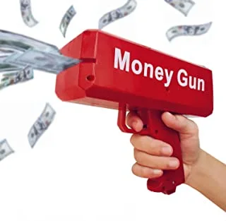 ECVV Money Gun Toy - Novelty Cash Shooter for Pretend Money Paper Playing Toy Gun