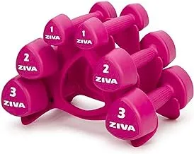 Ziva Studio Tribell 12kg Set (1, 2, 3kg pairs) - pink