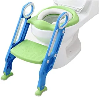 3in1 Kid's Potty Toilet Trainer Seat with Step Ladder Adjustable Baby's Toddler Toilet Seat