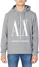 AX Armani Exchange mens A|X Armani Exchange Large Logo Hooded Sweatshirt Sweatshirt