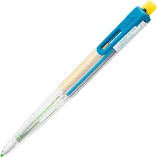 قلم رصاص بنتل ارتس 8 ألوان أوتوماتيكي ، ألوان متنوعة بمشبك ، 1 قلم رصاص (PH158)
