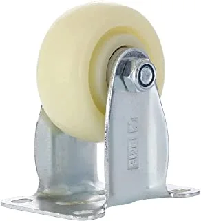 BMB Tools PP Medium Heavy Duty Caster Double Ball White Bearing Fixed 100mm |Wheels Trolley Furniture Caster Replacement| high-quality materials|Industrial Casters, Moving Caster