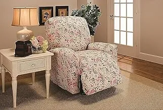 Madison Stretch Jersey Recliner Slipcover, Large, Floral, Pink