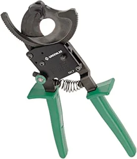 Ratchet Cable Cutter, Center Cut, 10-1/2In