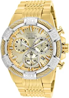 Invicta Men's Bolt Stainless Steel Quartz Watch with Stainless-Steel Strap, Gold, Silver, 16 (Model: 25868, 26990)