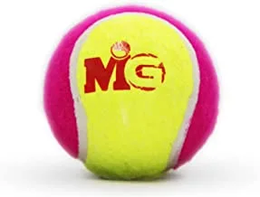 MG Cricket Tennis Ball with Jar-Green/Pink MGTB06