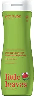 ATTITUDE Kids Shampoo and Body Wash, EWG Safe Hypoallergenic & Vegan, Perfect for Sensitive Skin, Watermelon & Coco, 473 Ml