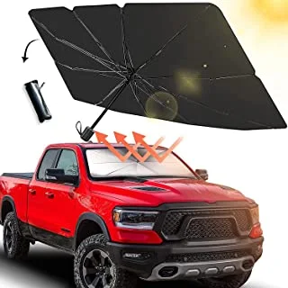 SUV Car Windshield Sun Shade, Foldable Car Windshield Sunshade, Sunshades Car Umbrella for Windshield Easy to Store and Use Fits Windshields of Various Sizes