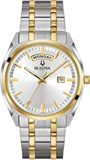 Bulova Men's Classic Stainless Steel Watch with Day Date