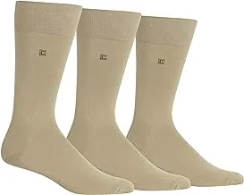 Chaps mens Dress Crew Socks - 3 Pair Pack - Solid and Pattern Designs