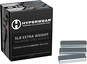 حزمة Hyperwear Booster لـ Hyper Vest PRO - مجموعة من 35 أوزانًا إضافية (إجمالي 5 أرطال)