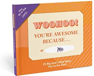 Knock Knock You're Awesome Because Book Fill in the Love Fill-in-the-Blank Book & Gift Journal (25 Prompts), 5 x 5.75-Inches