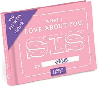 Knock Knock What I Love about You ، Sister Fill in the Love Book Fill-in-the-Blank Gift Journal ، 4.5 x 3.25-inch