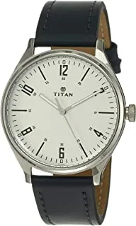 Titan Men's Quartz Watch with Analog Display and Leather Bracelet 1802SL02