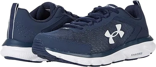 Under Armour Mens Charged Assert 9 Shoes, Color: Academy Blue (400)/White, Size: 40 EU X-Wide